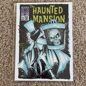The Haunted Mansion Comic Issue 50 Postcard Featuring the Hat Box Ghost | Disney